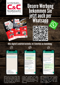 Unsere Werbung bekommen Sie nun auch bequem per Whatsapp