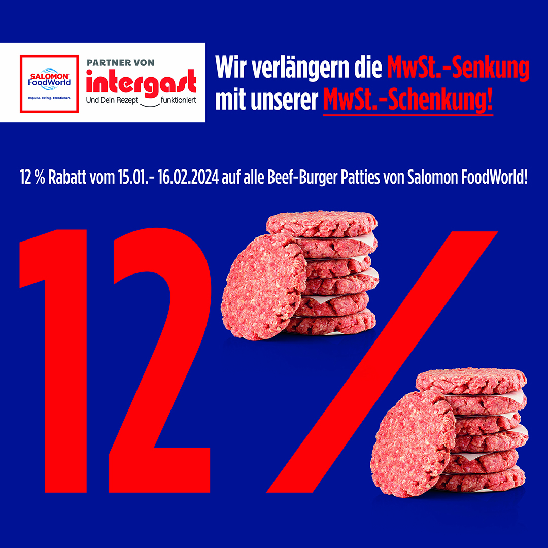 Ran an den Grill: 12% MwSt.-Schenkung bis zum 16.02.2024 auf alle Beef ...